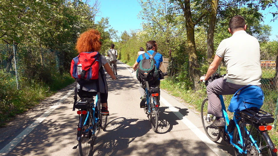 percorso bici colli euganei